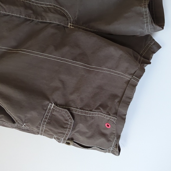 Free People Tan Brown Cargo Shorts - Size 6 - Picture 2 of 7